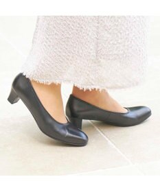 ing <ing>【WEB限定】ブラックプレーンパンプス