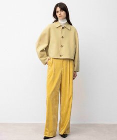 NAVE 【Nave】メルトンリバー ステンカラークロップド コート