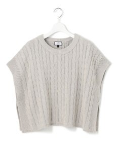 J.PRESS YORK STREET 【WOMEN】コットンニット ケーブルポンチョ