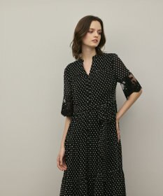 GRACE CONTINENTAL カフタンシフォンワンピース