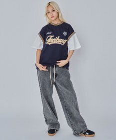 WEGO 【ユニセックス着用ITEM/MLサイズ展開】フェイクタンクグラフィックT（SS）