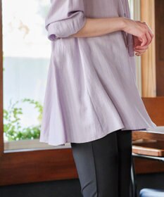 Tiaclasse 【洗える】フード付きフレアチュニック