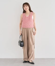 Green Parks 麻調ミリタリーカーゴパンツ