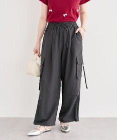 Green Parks 麻調ミリタリーカーゴパンツ