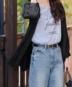 Tiaclasse L 【洗える】フード付きフレアチュニック