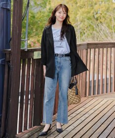 Tiaclasse L 【洗える】フード付きフレアチュニック