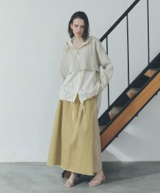 YECCA VECCA ZIPニットレイヤードフーディーシャツ