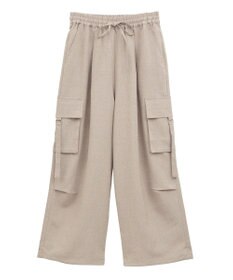 Green Parks 麻調ミリタリーカーゴパンツ