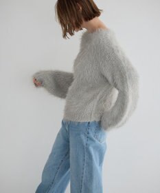 YECCA VECCA フェザーMIXロービングニット