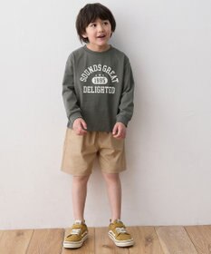 ANY KIDS ロゴプリント 長袖Tシャツ