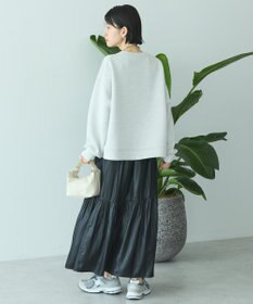 AMERICAN HOLIC 【選べる丈】チンツ加工ティアードスカート