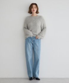 YECCA VECCA フェザーMIXロービングニット