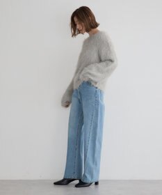 YECCA VECCA フェザーMIXロービングニット