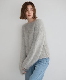 YECCA VECCA フェザーMIXロービングニット