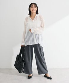 Green Parks 麻調ミリタリーカーゴパンツ