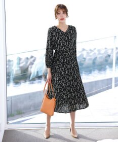 Tiaclasse 【洗える・新色追加】パフスリーブプリーツワンピース