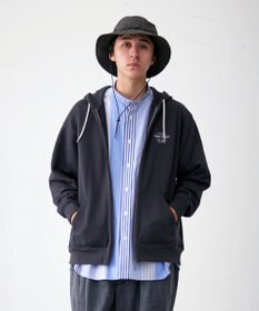 J.PRESS YORK STREET 【UNISEX】フルジップ裏毛ロゴパーカー