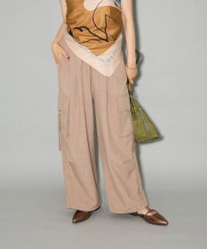 Green Parks 麻調ミリタリーカーゴパンツ