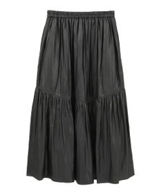 AMERICAN HOLIC 【選べる丈】チンツ加工ティアードスカート