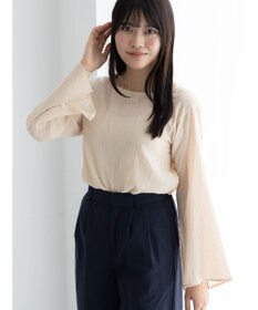 Te chichi クレープフレアスリーブブラウス【AOYAMA FASHION ASSOCIATION × Te chichi】