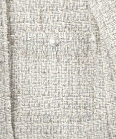 YECCA VECCA ノーカラーツイードジャケット