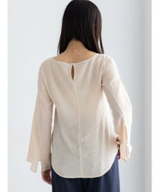 Te chichi クレープフレアスリーブブラウス【AOYAMA FASHION ASSOCIATION × Te chichi】