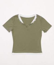 WEGO ドットボタンレイヤードTOP