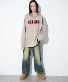WEGO 【ユニセックス着用ITEM】ジャガードグラフィックパーカー