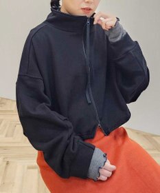 CRAFT STANDARD BOUTIQUE 【WEB限定】裏毛ダブルジップショートスウェット/24AW