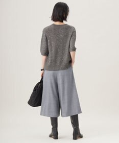 自由区 【洗える】ウォッシャブルウールサキソニーキュロット パンツ