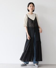 AMERICAN HOLIC ティアードドットキャミワンピース