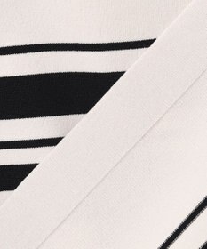 J.PRESS LADIES 【洗える】RAYON ELITE STRETCH ボーダー ニットT