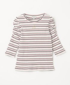 ANY KIDS 七分袖 テレコボーダー Tシャツ