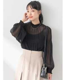 earth music&ecology マジョリカプリーツシアープルオーバー