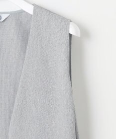 J.PRESS LADIES L リネンライクジャージー ロング ジレ