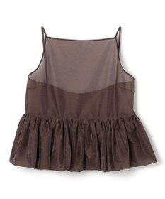 uncrave シアー オーガンジー ペプラム トップス