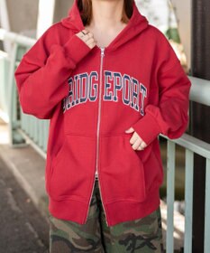 WEGO カレッジロゴビッグジップパーカー