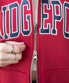 WEGO カレッジロゴビッグジップパーカー