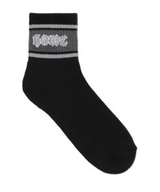 WEGO ラインロゴハイアンクルソックス