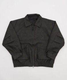 WEGO 【25年秋冬新作/ユニセックス着用ITEM/SMLサイズ展開】PUダブルZIPフライトブルゾン