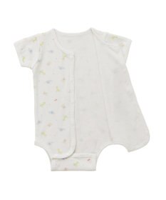 MIKI HOUSE HOT BISCUITS 【60-70cm】 半袖ボディシャツ(前開き)