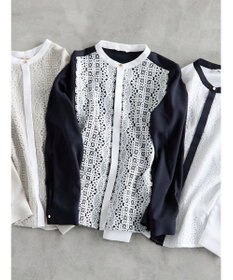 Te chichi 【WEB限定カラーあり】フロントレースブラウス