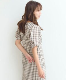 Feroux 【洗える】サッカーチェック ワンピース