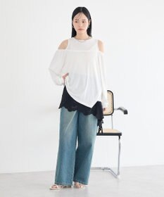 earth music&ecology マルチウェイショルダースリットトップス