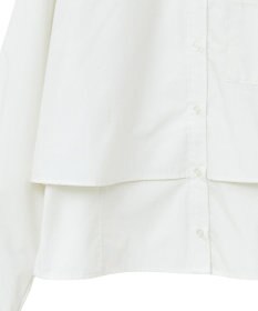 earth music&ecology ロールアップスリーブボクシーシャツ