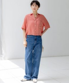 23区 【接触冷感】23区DENIM サマー ストレート ワイド パンツ