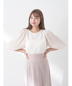 earth music&ecology ラメスリーブプルオーバー