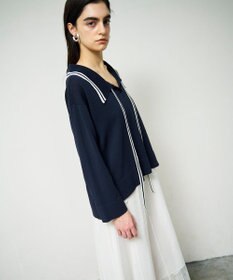 GRACE CONTINENTAL マリンボウタイニット