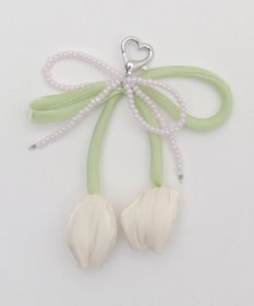 WEGO チューリップリボンビーズキーホルダー