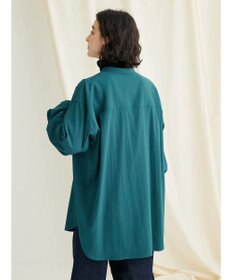 CRAFT STANDARD BOUTIQUE レーヨンデシンバンドカラーシャツ